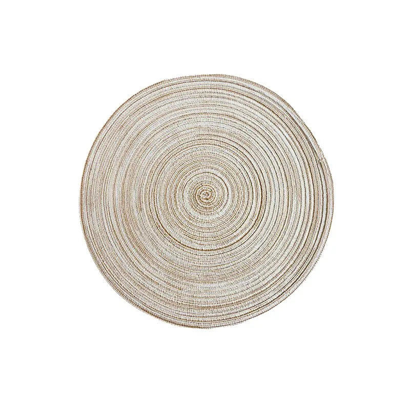 Sets de table tressés ronds – Décoration de table élégante