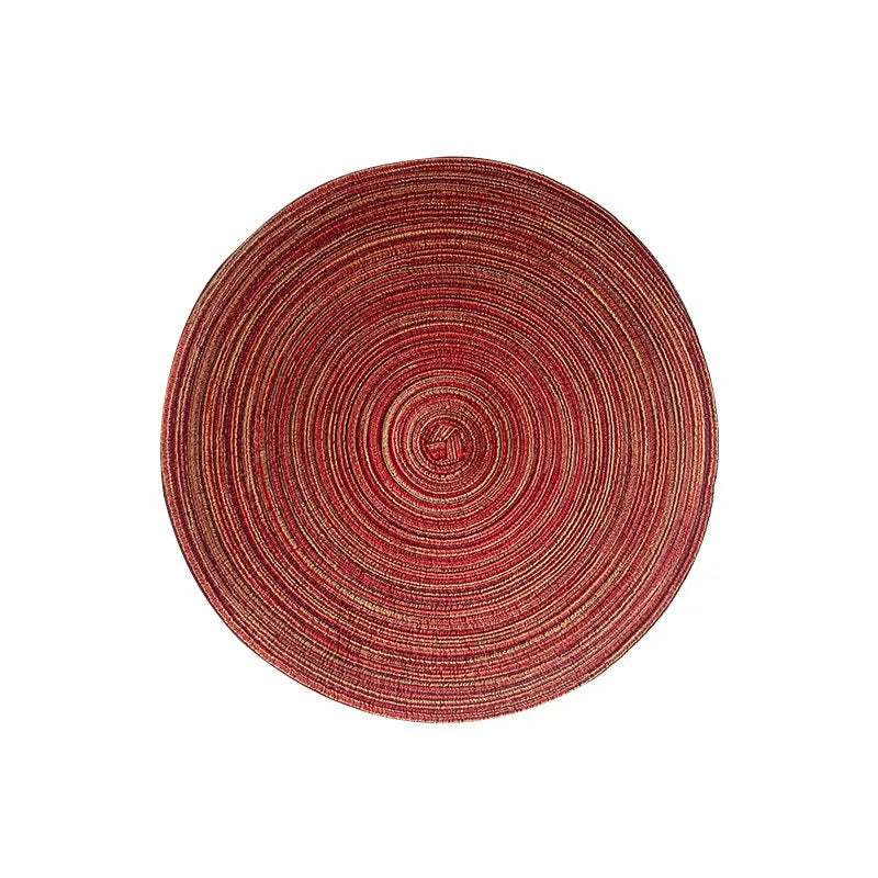 Sets de table tressés ronds – Décoration de table élégante
