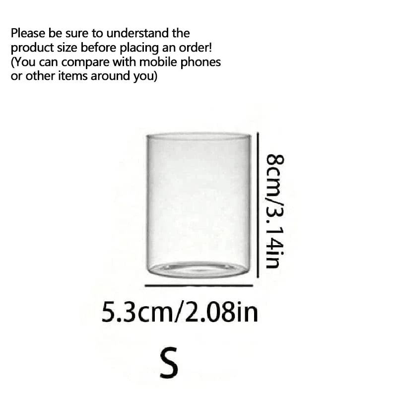 Bougeoir en verre transparent – Élégance minimaliste