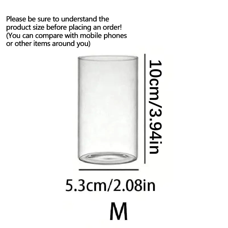 Bougeoir en verre transparent – Élégance minimaliste