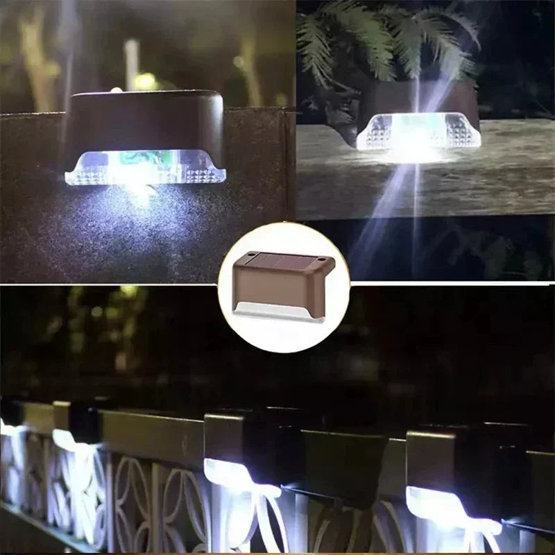 Lampes solaires LED pour escaliers & terrasse – Éclairage extérieur