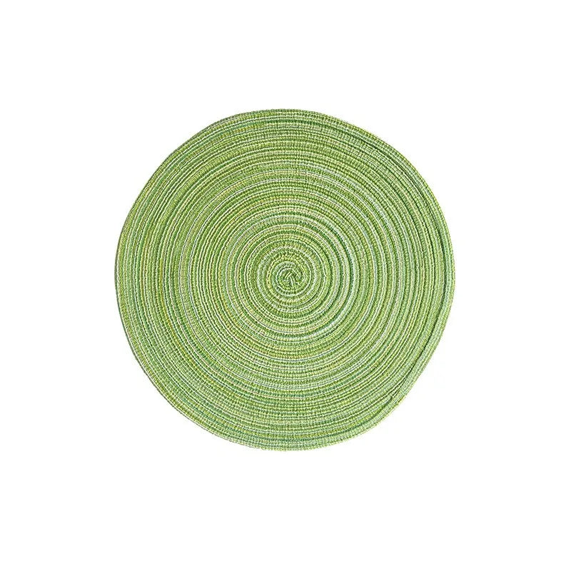 Sets de table tressés ronds – Décoration de table élégante
