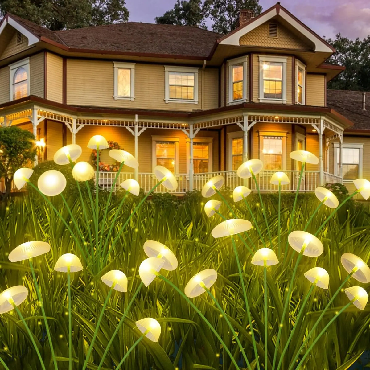 Lampes solaires champignon LED – Décoration de jardin