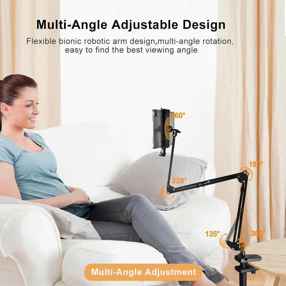 Support tablette & téléphone articulé – Fixation pour lit