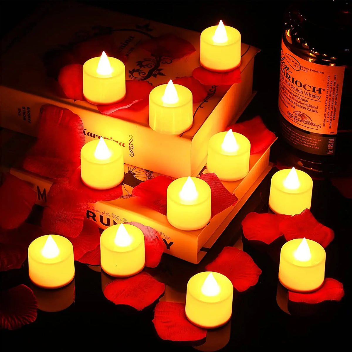 Bougies chauffe-plat LED sans flamme – Ambiance chaleureuse