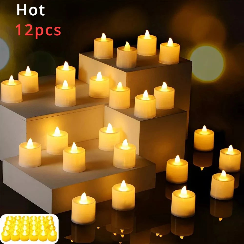 Bougies chauffe-plat LED sans flamme – Ambiance chaleureuse