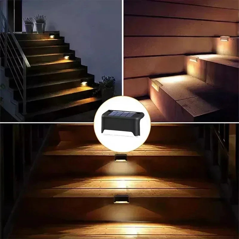 Lampes solaires LED pour escaliers & terrasse – Éclairage extérieur