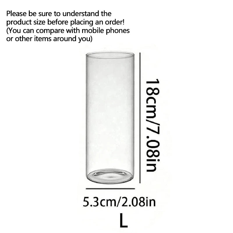 Bougeoir en verre transparent – Élégance minimaliste