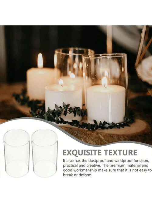 Bougeoir en verre transparent – Élégance minimaliste