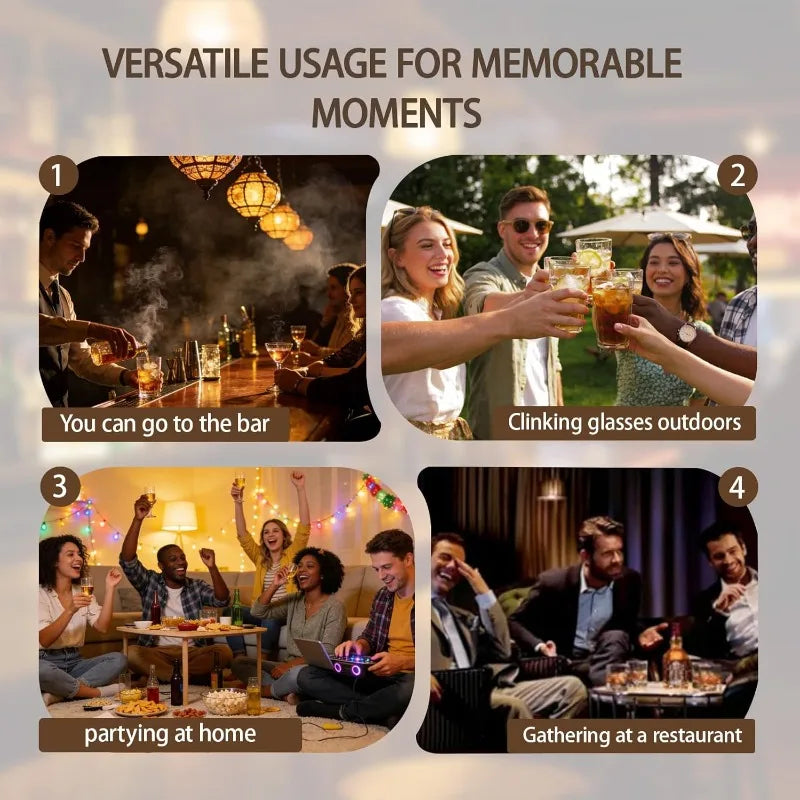 Verre à whisky rotatif 280 ml – Cristal & design élégant