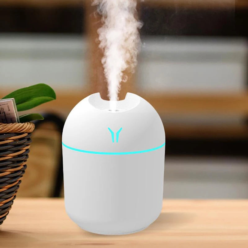 Mini diffuseur d’arômes USB 250 ml – Brume & lumière LED