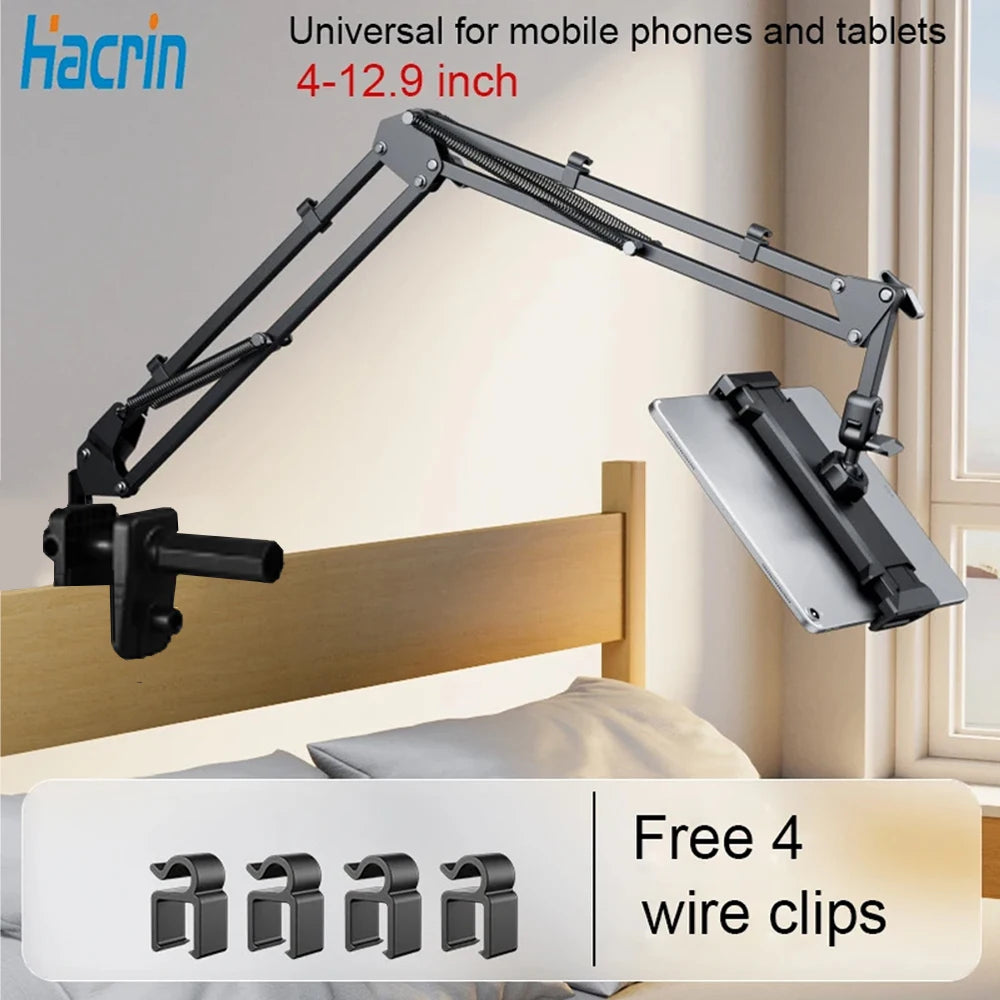 Support tablette & téléphone articulé – Fixation pour lit