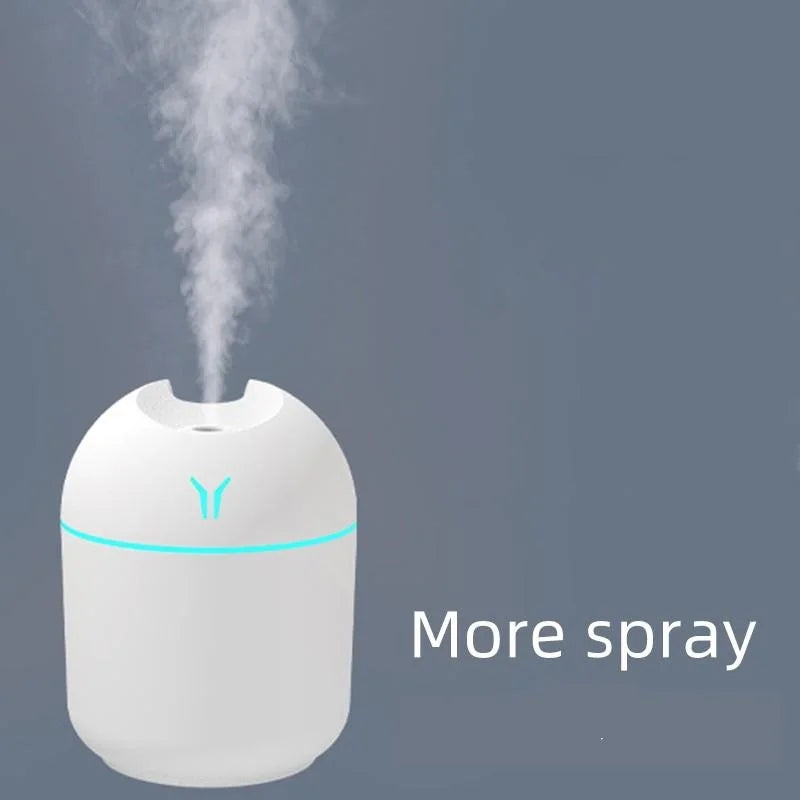Mini diffuseur d’arômes USB 250 ml – Brume & lumière LED