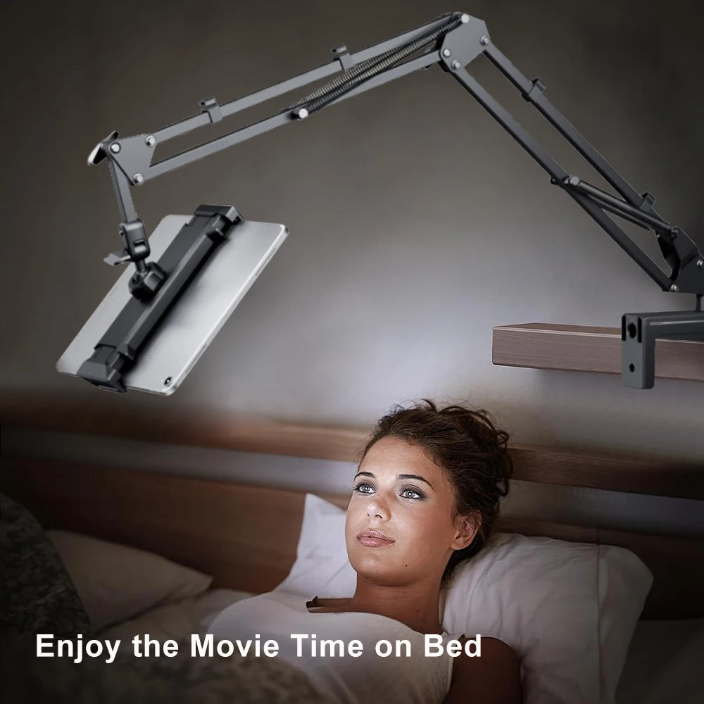 Support tablette & téléphone articulé – Fixation pour lit