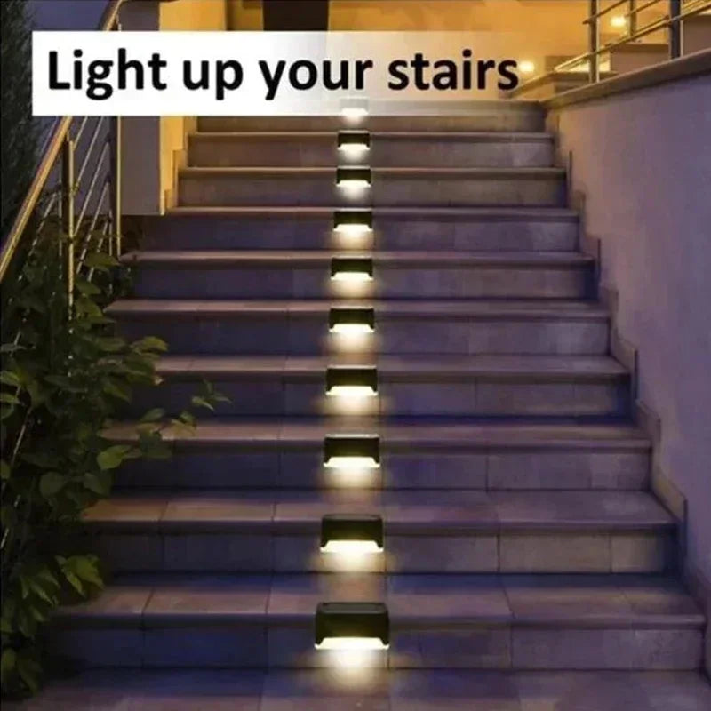Lampes solaires LED pour escaliers & terrasse – Éclairage extérieur
