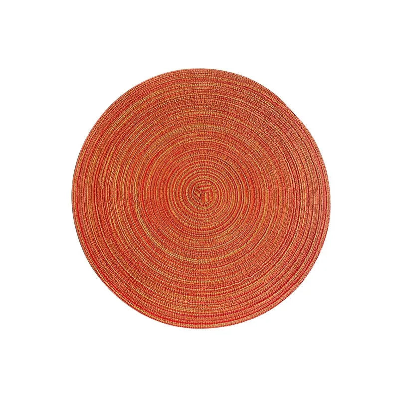Sets de table tressés ronds – Décoration de table élégante