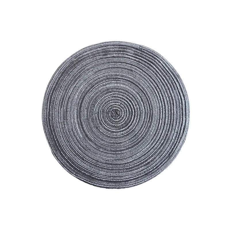 Sets de table tressés ronds – Décoration de table élégante