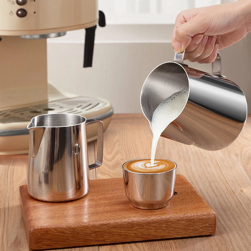 Pichet à lait inox pour café – Mousseur & Latte Art