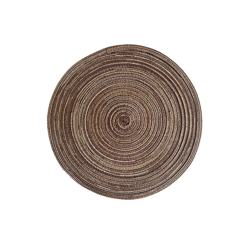 Sets de table tressés ronds – Décoration de table élégante