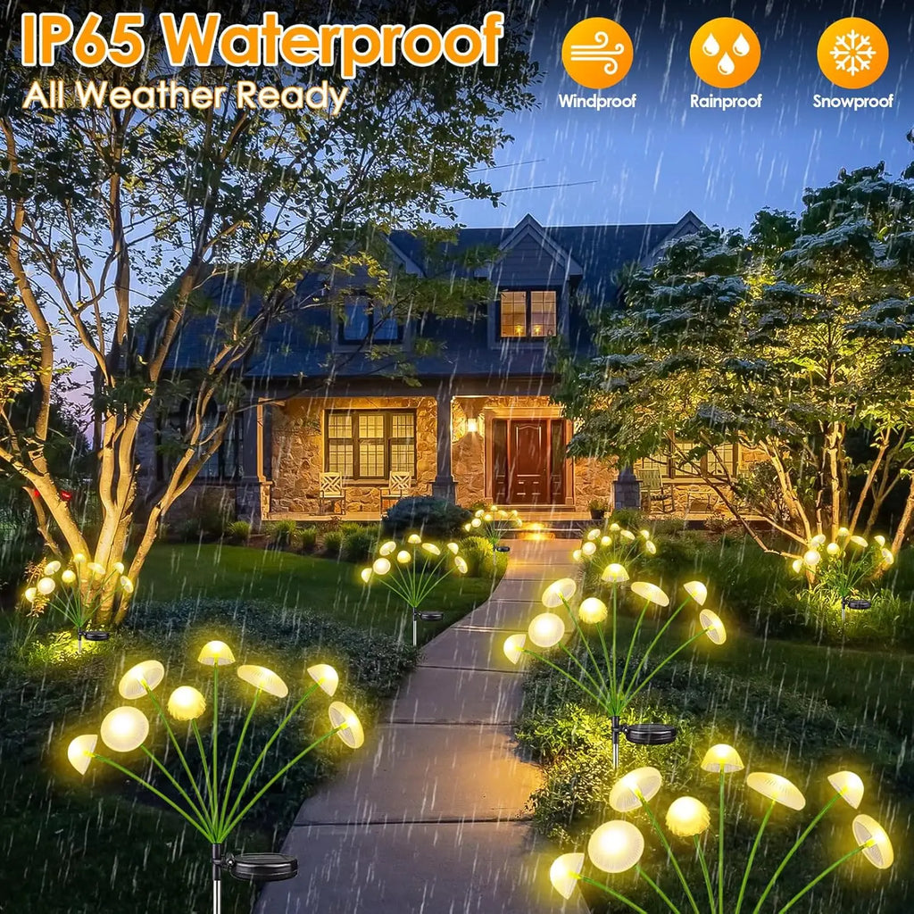Lampes solaires champignon LED – Décoration de jardin
