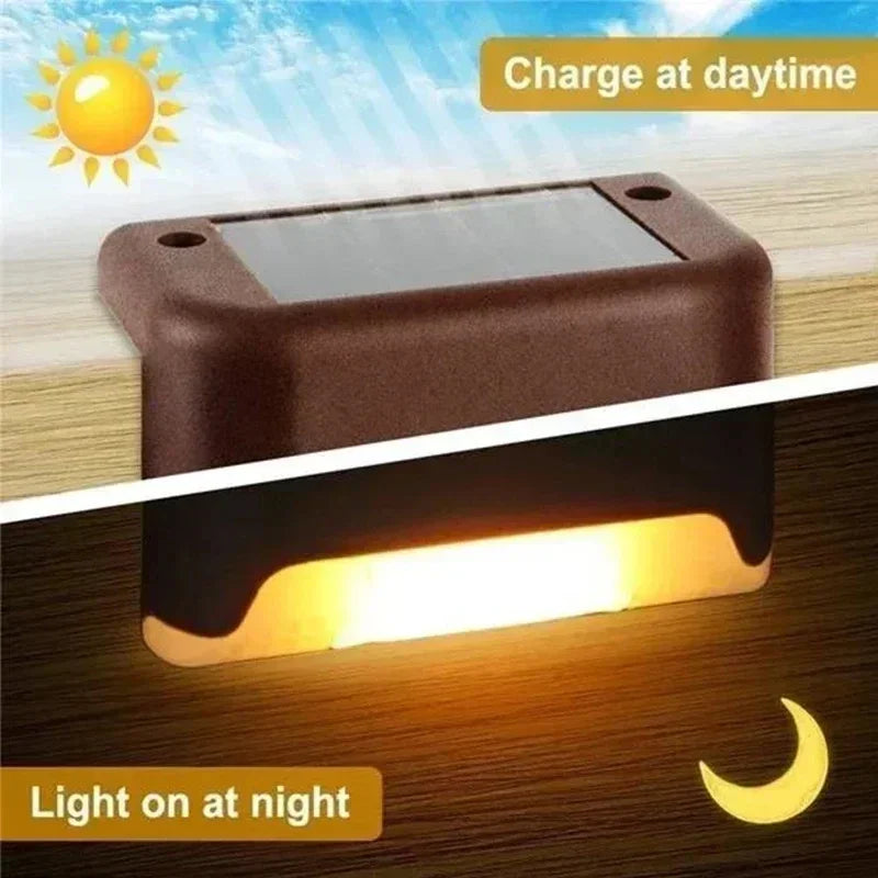 Lampes solaires LED pour escaliers & terrasse – Éclairage extérieur