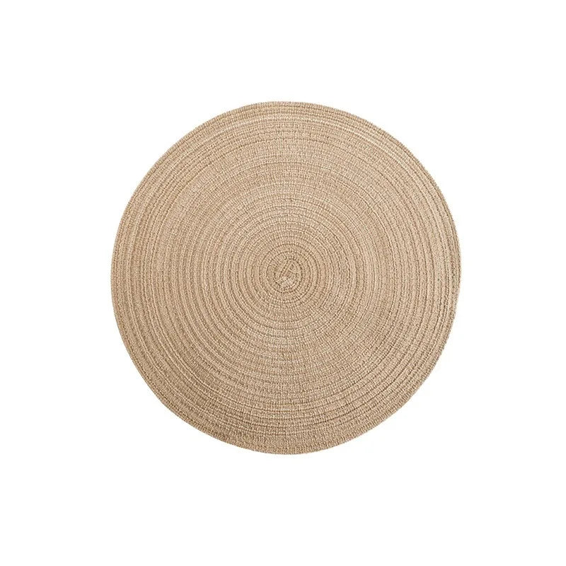 Sets de table tressés ronds – Décoration de table élégante
